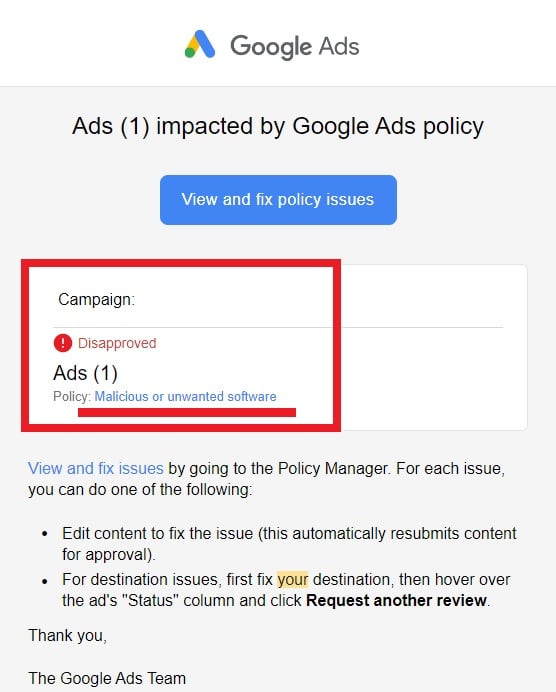 malware-email-notice-from-google-ads-malicious-software
